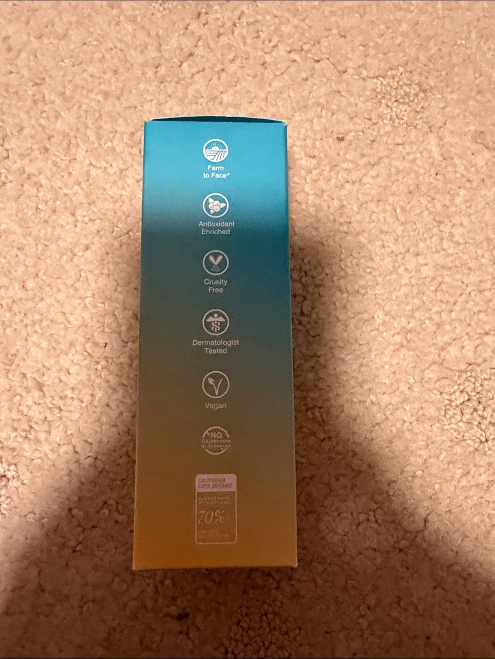 COOLA Firming Face Oil SPF 30 - Blue and Gold Ombre